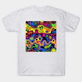 90s Seventies Revival Swirls T-Shirt